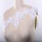 1 Yard White Lace Trim 3 Inch Beaded Bridal Veil Scalloped Edge Embellishment